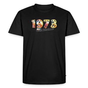 1973 Vintage Retro – Cassette – Cool Olds - Men's Premium Organic T-Shirt - black - Front - Nico (187cm)
