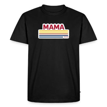 Maman 2026 Rétro - T-shirt Premium bio Homme - noir - Devant - Nico (187cm)