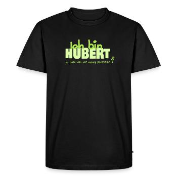 Cadeau pour Hubert - T-shirt Premium bio Homme - noir - Devant - Nico (187cm)