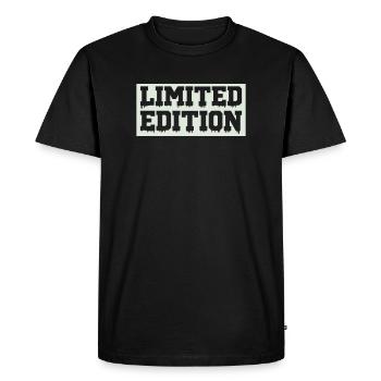 limited_edition - Men's Premium Organic T-Shirt - black - Front - Nico (187cm)