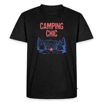 Camping Chic Camp d’été Camp tropical Couples - T-shirt Premium bio Homme - noir - Devant - Nico (187cm)