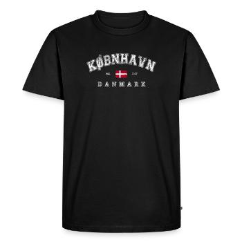 Copenhague Danemark - T-shirt Premium bio Homme - noir - Devant - Nico (187cm)