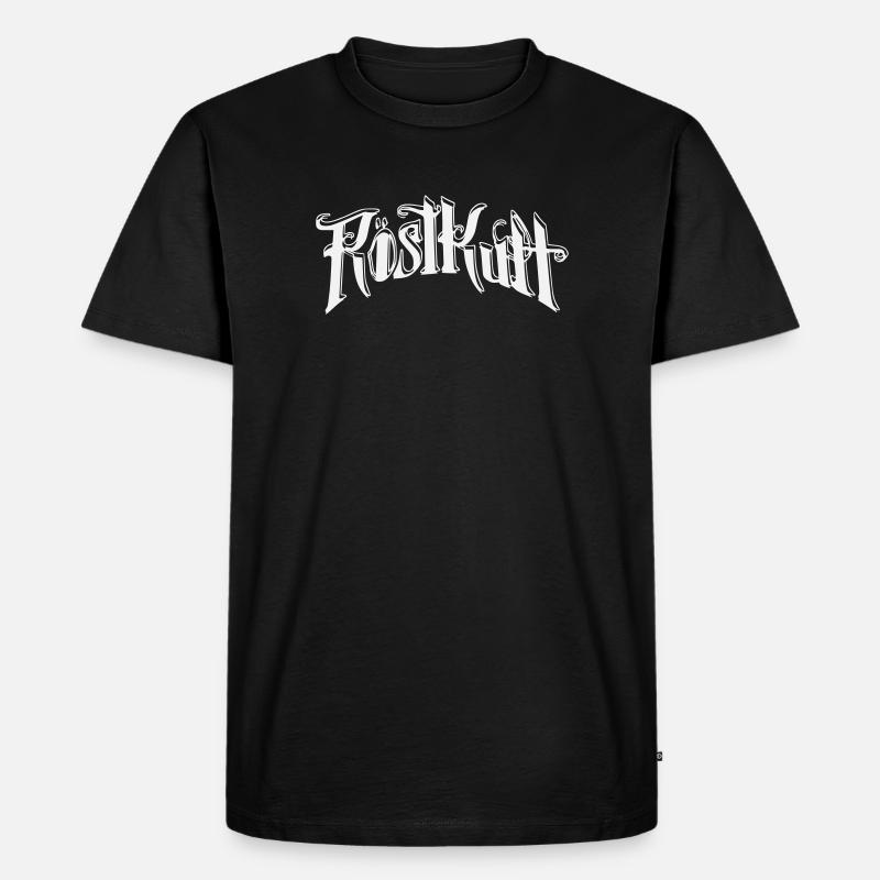 röstkult - Männer Premium Bio T-Shirt - Schwarz