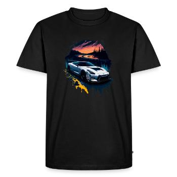 Voiture de sport - T-shirt Premium bio Homme - noir - Devant - Nico (187cm)