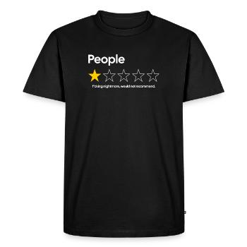 People – 1 Star Review | Nightmare - Men's Premium Organic T-Shirt - black - Front - Nico (187cm)