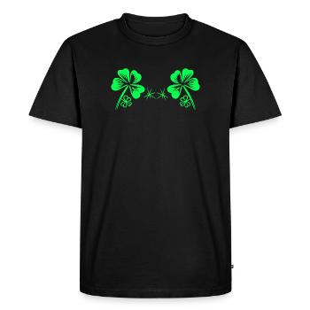 Soutien-gorge St Patrick’s Day Shamrock Soutien-gorge Bikini - T-shirt Premium bio Homme - noir - Devant - Nico (187cm)