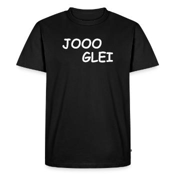 JOOO GLEI - Men's Premium Organic T-Shirt - black - Front - Nico (187cm)