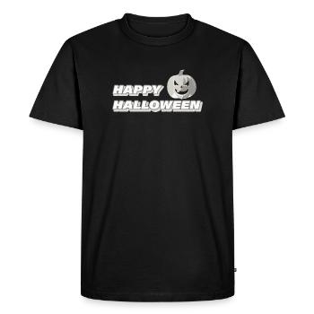 Joyeux halloween - T-shirt Premium bio Homme - noir - Devant - Nico (187cm)