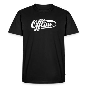 Déclaration hors ligne - T-shirt Premium bio Homme - noir - Devant - Nico (187cm)