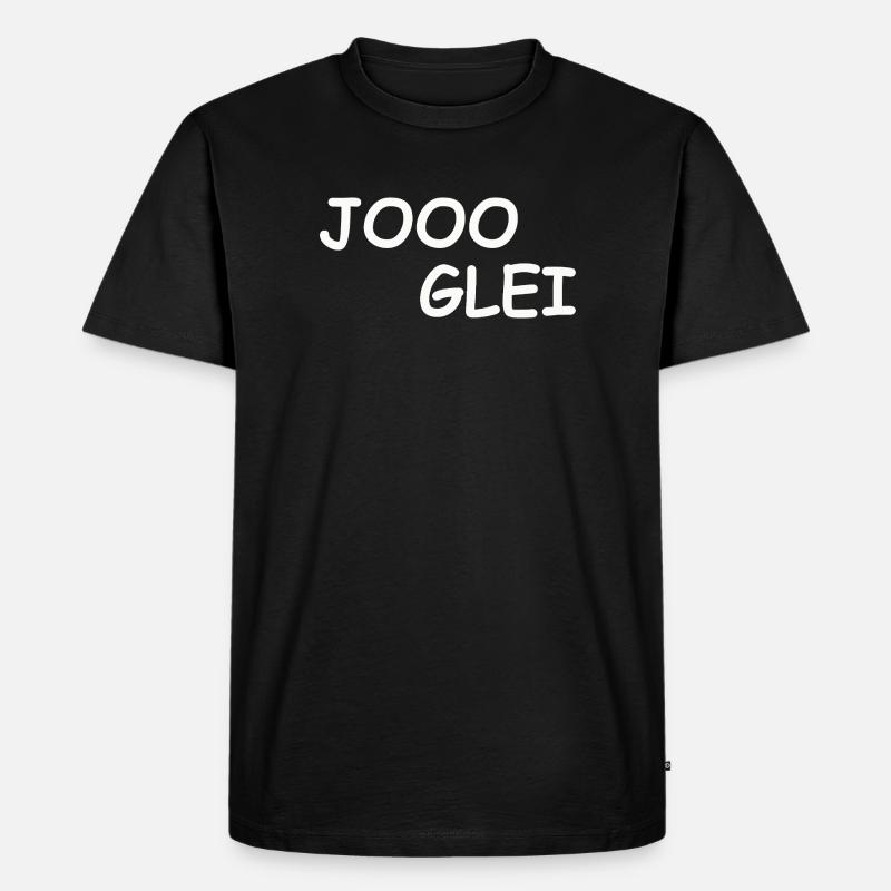 JOOO GLEI - Männer Premium Bio T-Shirt - Schwarz