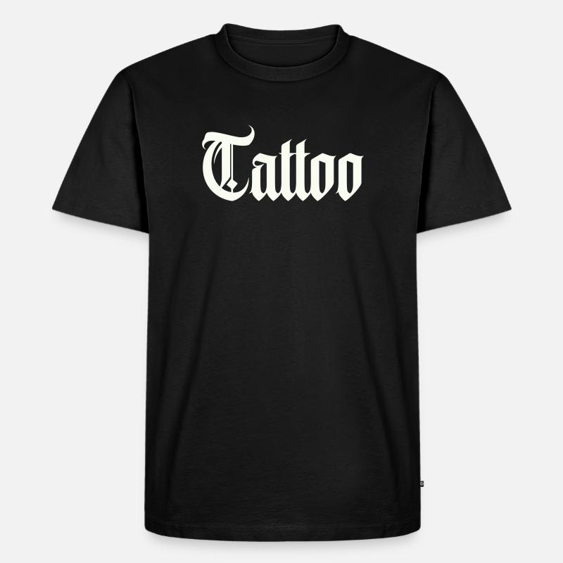 tattoo - Männer Premium Bio T-Shirt - Schwarz