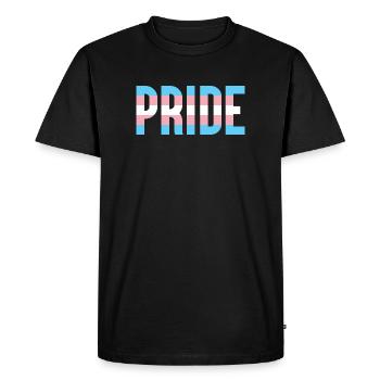 Mois de la fierté LGBT - Fierté trans - T-shirt Premium bio Homme - noir - Devant - Nico (187cm)