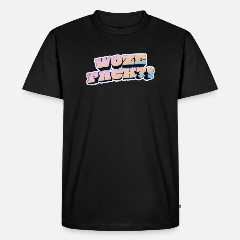 Wow Face Pastel Graffiti Style - T-shirt Premium bio Homme - noir