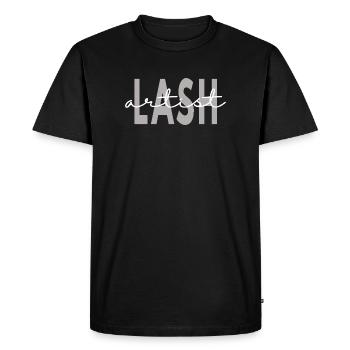 Artiste de cils Technicienne des cils Beauté - T-shirt Premium bio Homme - noir - Devant - Nico (187cm)