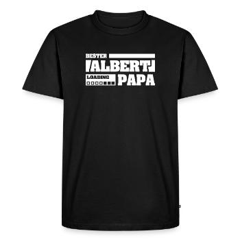 Birth of Albert - Men's Premium Organic T-Shirt - black - Front - Nico (187cm)