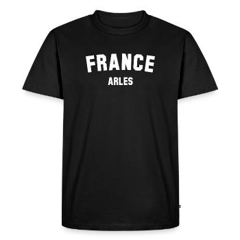 ARLES France Frankreich - T-shirt Premium bio Homme - noir - Devant - Nico (187cm)