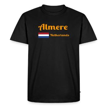 Almere Netherlands- Stylish prints - Men's Premium Organic T-Shirt - black - Front - Nico (187cm)