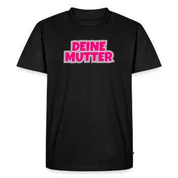 Votre mère - le classique à porter. - T-shirt Premium bio Homme - noir - Devant - Nico (187cm)