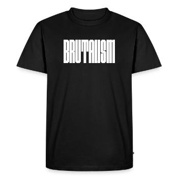 Conception audacieuse du logo Brutalism - T-shirt Premium bio Homme - noir - Devant - Nico (187cm)
