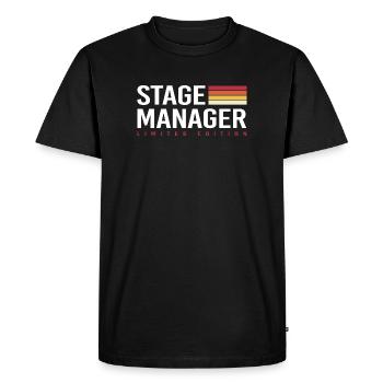 Stage Manager - Men's Premium Organic T-Shirt - black - Front - Nico (187cm)