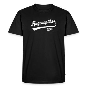 Spécialiste de l’Opticien 2026 Profession d’apprentissage Maître en opticien - T-shirt Premium bio Homme - noir - Devant - Nico (187cm)