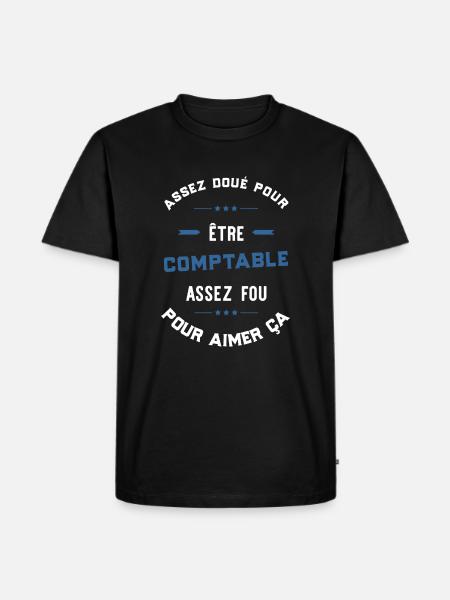 Assez doué comptable - T-shirt Premium bio Homme - noir