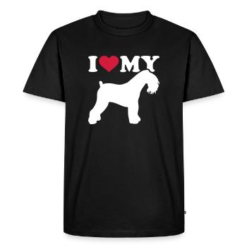Kerry Blue Terrier - Men's Premium Organic T-Shirt - black - Front - Nico (187cm)