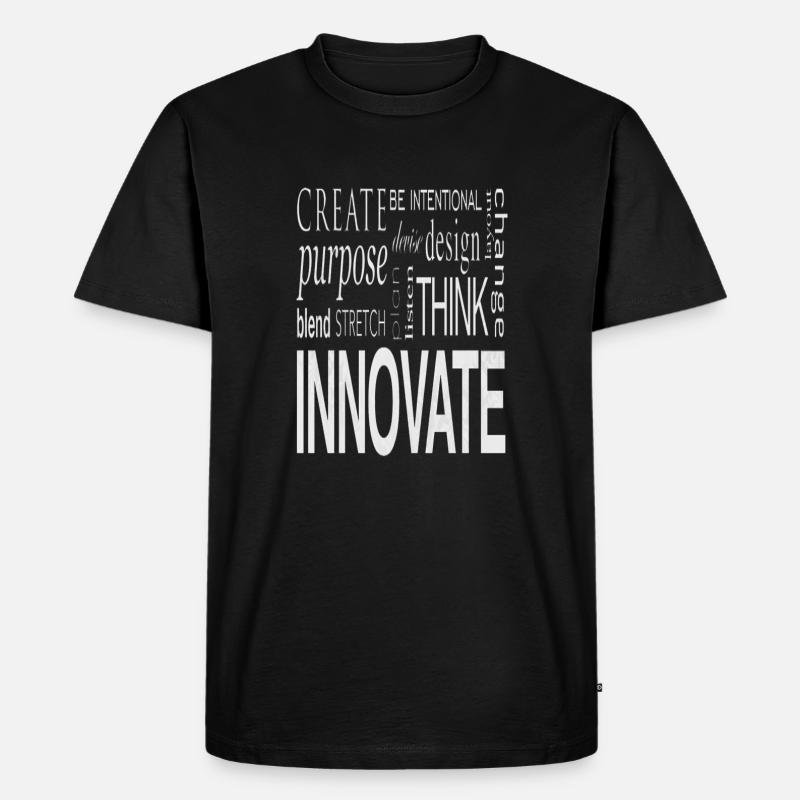 Create Design Innovate - Männer Premium Bio T-Shirt - Schwarz