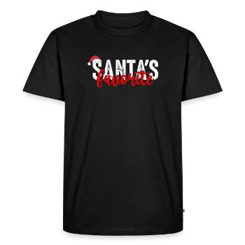 Le favori du Père Noël - T-shirt Premium bio Homme - noir - Devant - Nico (187cm)
