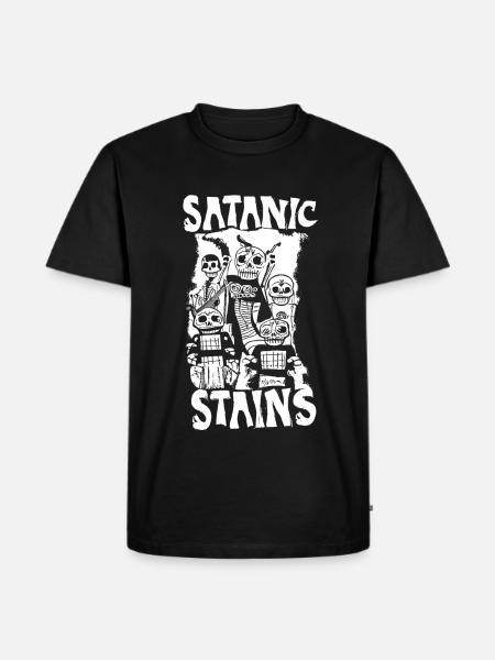 Satanic Stains Band - Männer Premium Bio T-Shirt - Schwarz