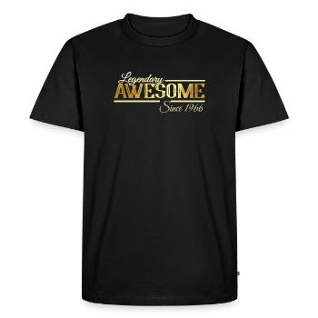 Legendary Awesome Vintage Vintage 1966 60's - Men's Premium Organic T-Shirt - black - Front - Nico (187cm)