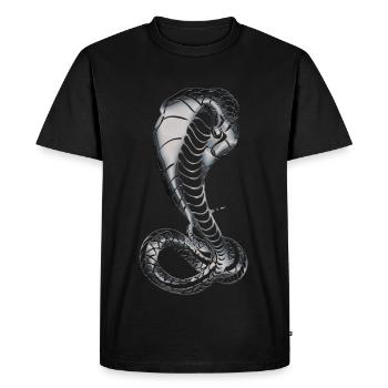 Cobra royal - T-shirt Premium bio Homme - noir - Devant - Nico (187cm)