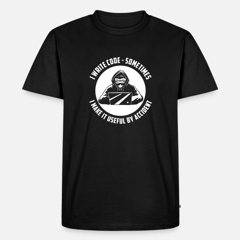 Programmierer Coder Software Entwickler - Männer Premium Bio T-Shirt - Schwarz