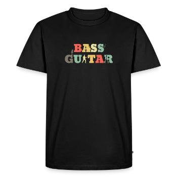 Bass Guitar Bass Guitar Bass Bassist - Men's Premium Organic T-Shirt - black - Front - Nico (187cm)