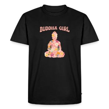 Bouddhisme bouddhiste de Bouddha - T-shirt Premium bio Homme - noir - Devant - Nico (187cm)