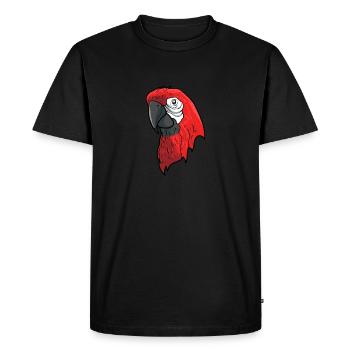 Parrot - Men's Premium Organic T-Shirt - black - Front - Nico (187cm)