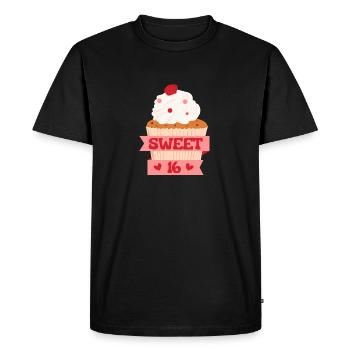 Doux 16 - T-shirt Premium bio Homme - noir - Devant - Nico (187cm)