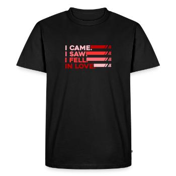 Saint-Valentin Saint-Valentin - T-shirt Premium bio Homme - noir - Devant - Nico (187cm)