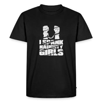BDSM Sadomaso - Men's Premium Organic T-Shirt - black - Front - Nico (187cm)