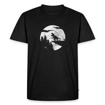 T-Rex Tyrannosaurus Rex - T-shirt Premium bio Homme - noir - Devant - Nico (187cm)