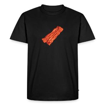 Bacon Bacon Petit déjeuner - T-shirt Premium bio Homme - noir - Devant - Nico (187cm)