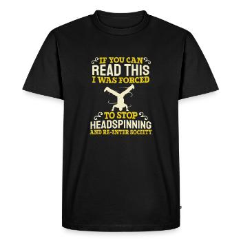 Breakdance Breakdancer Breakdancing - Men's Premium Organic T-Shirt - black - Front - Nico (187cm)