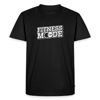 Fitness Training Gym Workout Poids - T-shirt Premium bio Homme - noir - Devant - Nico (187cm)