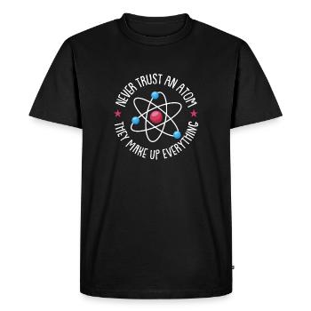 Physicien physicien - T-shirt Premium bio Homme - noir - Devant - Nico (187cm)