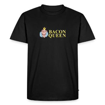 Bacon Bacon Petit déjeuner - T-shirt Premium bio Homme - noir - Devant - Nico (187cm)