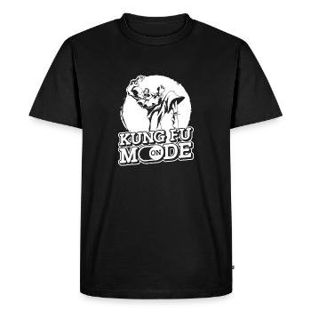 Kung Fu - Men's Premium Organic T-Shirt - black - Front - Nico (187cm)