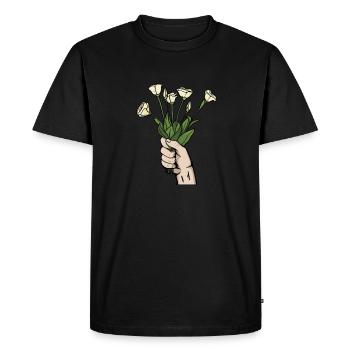 Fleuriste Fleuriste - T-shirt Premium bio Homme - noir - Devant - Nico (187cm)