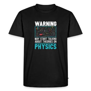 Physicien physicien - T-shirt Premium bio Homme - noir - Devant - Nico (187cm)