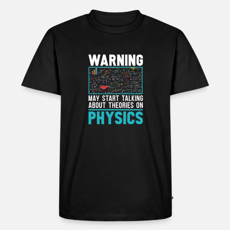 Physik Physiker - Männer Premium Bio T-Shirt - Schwarz