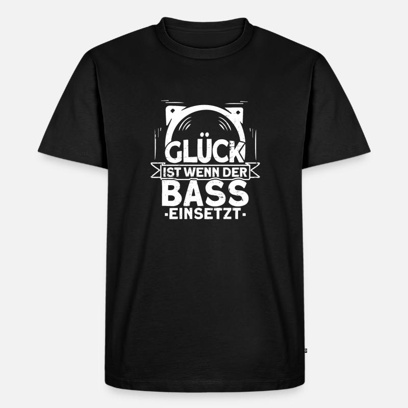 Techno - Männer Premium Bio T-Shirt - Schwarz